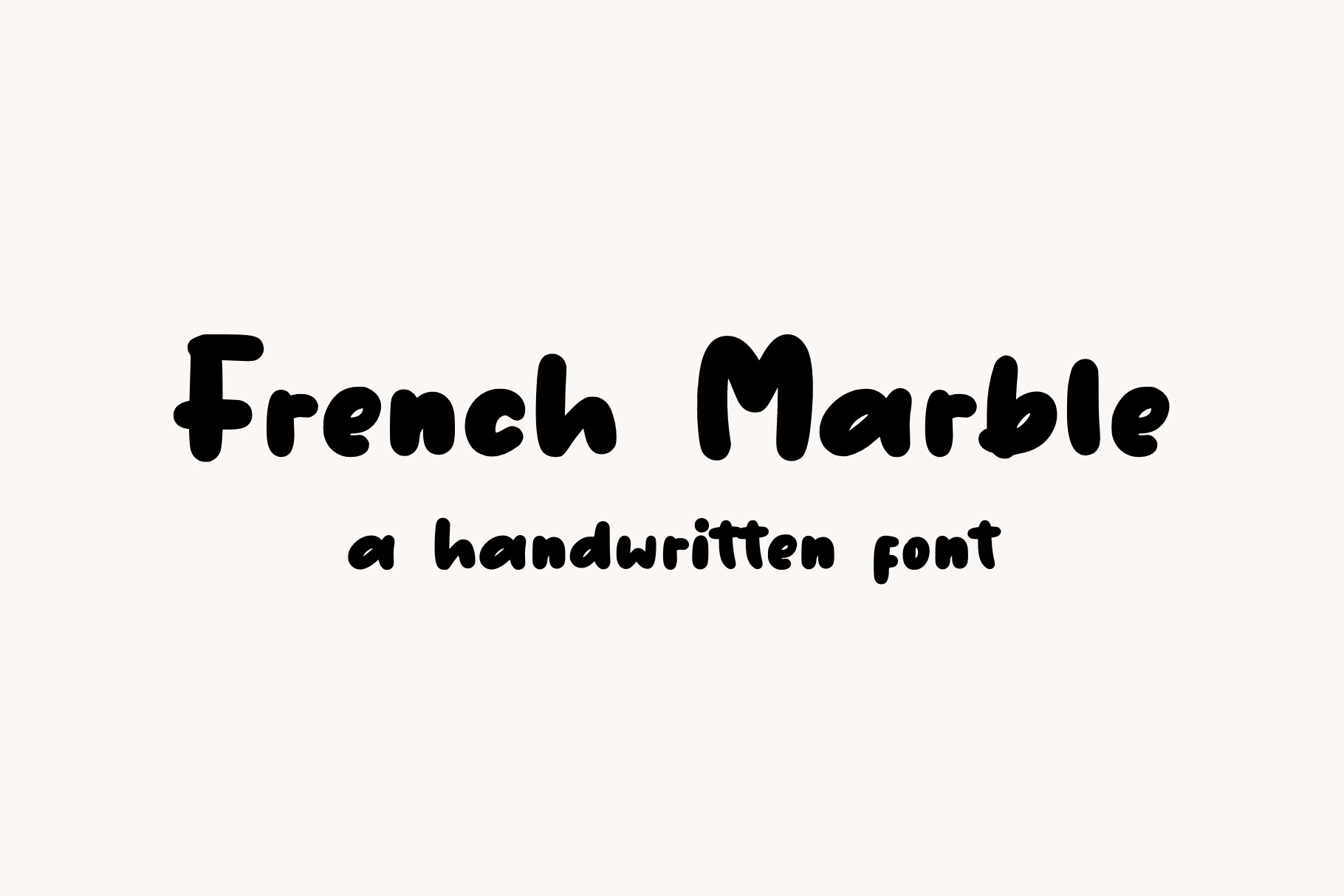 Schriftart French Marble