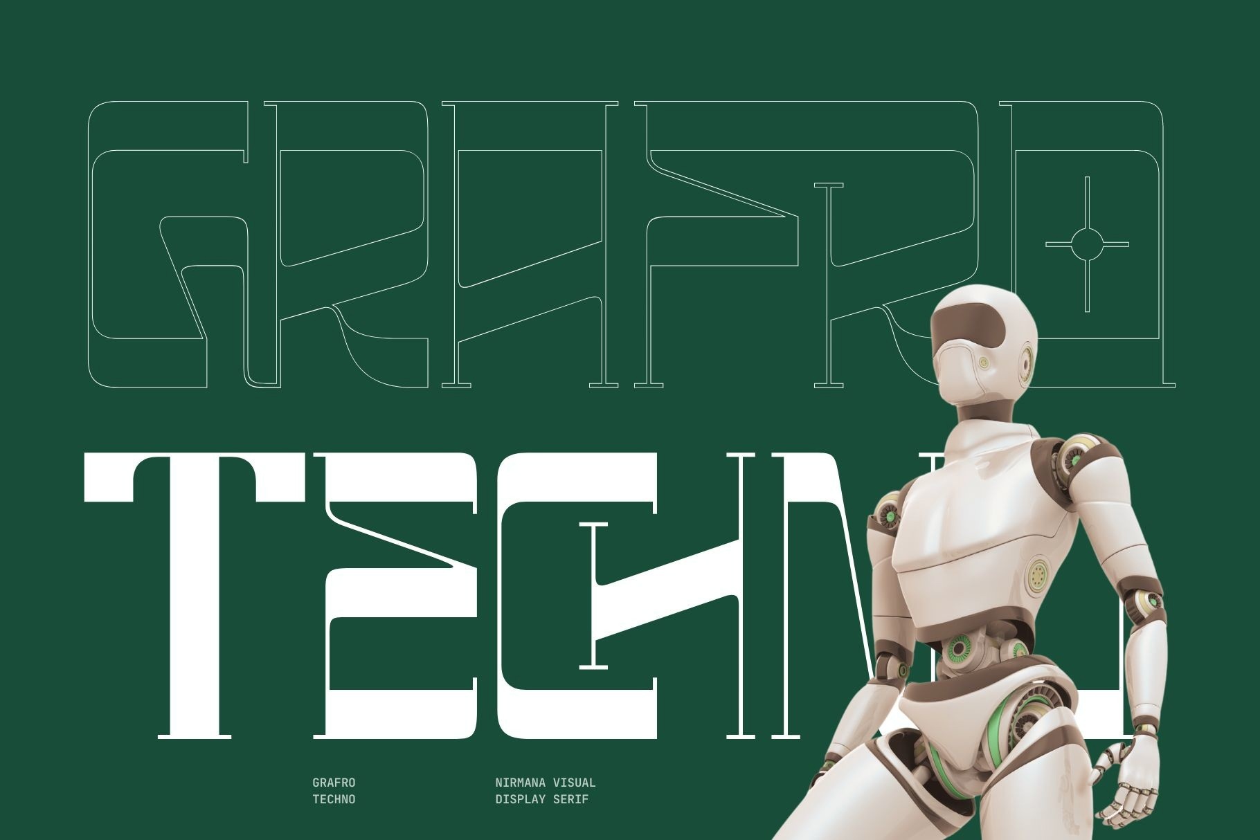 Schriftart Grafro Techno