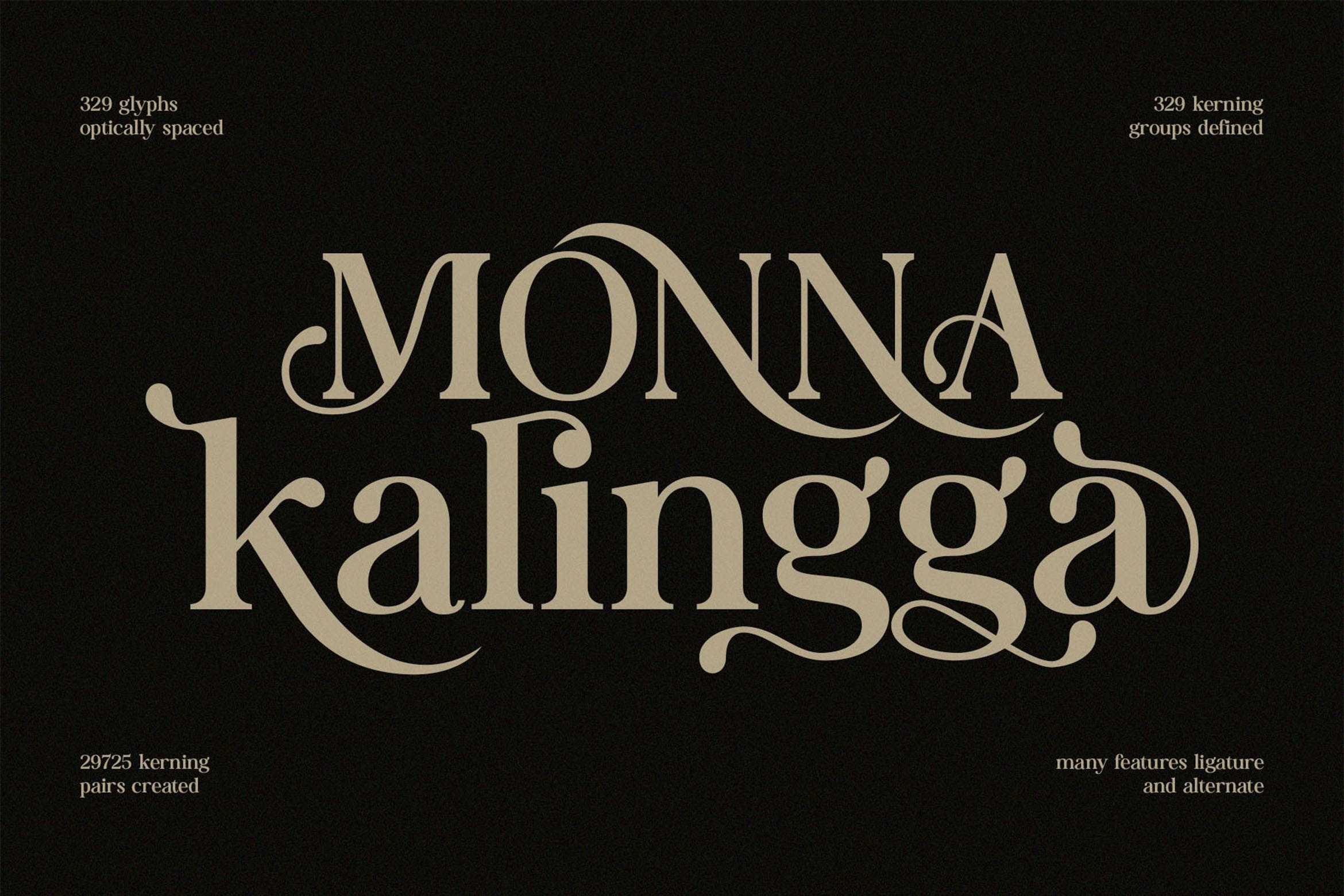 Schriftart Monna Kalingga