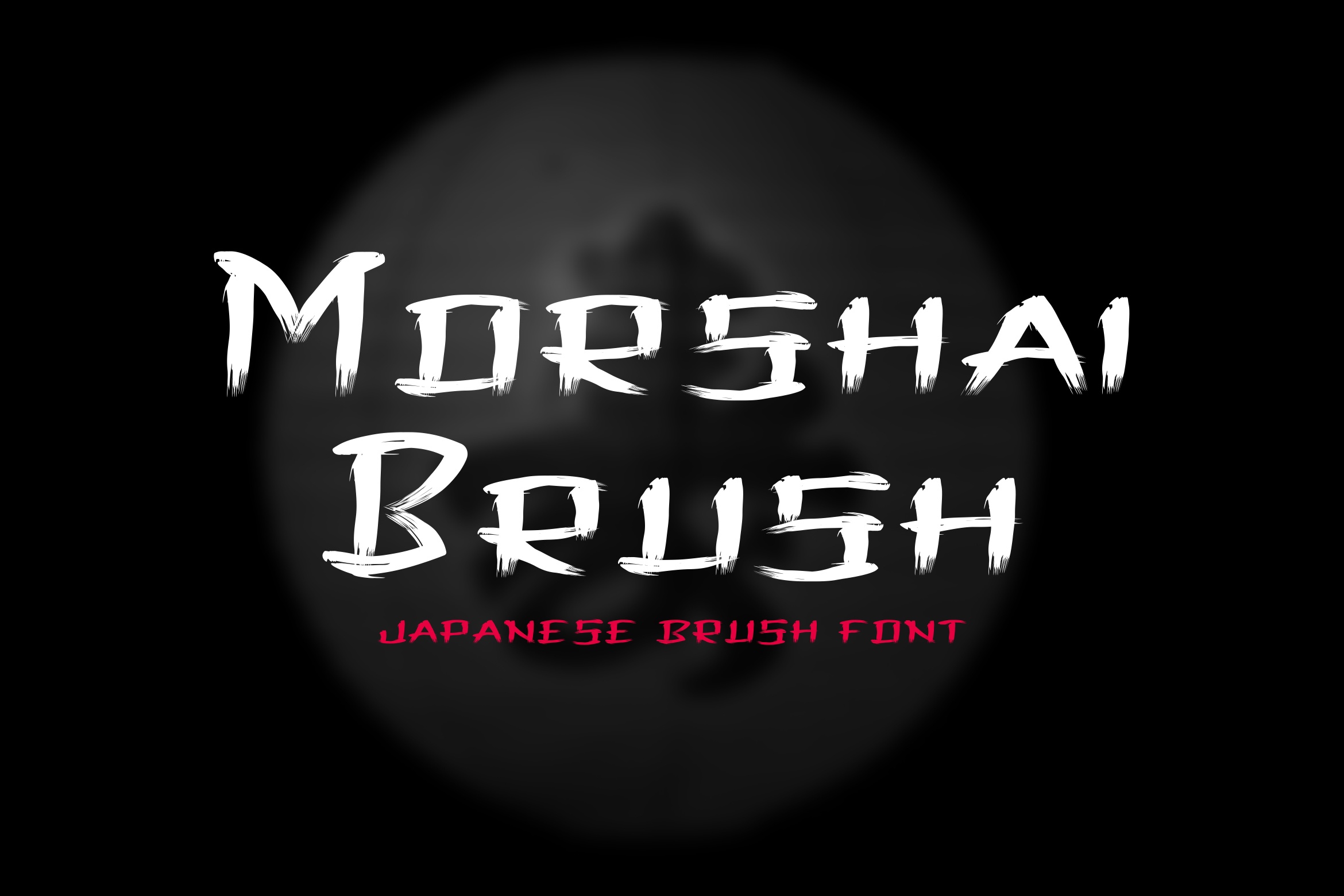 Schriftart Morshai Brush