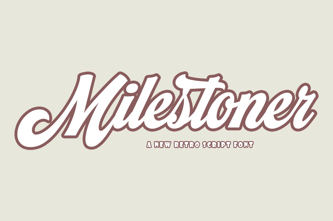 Schriftart Milestoner