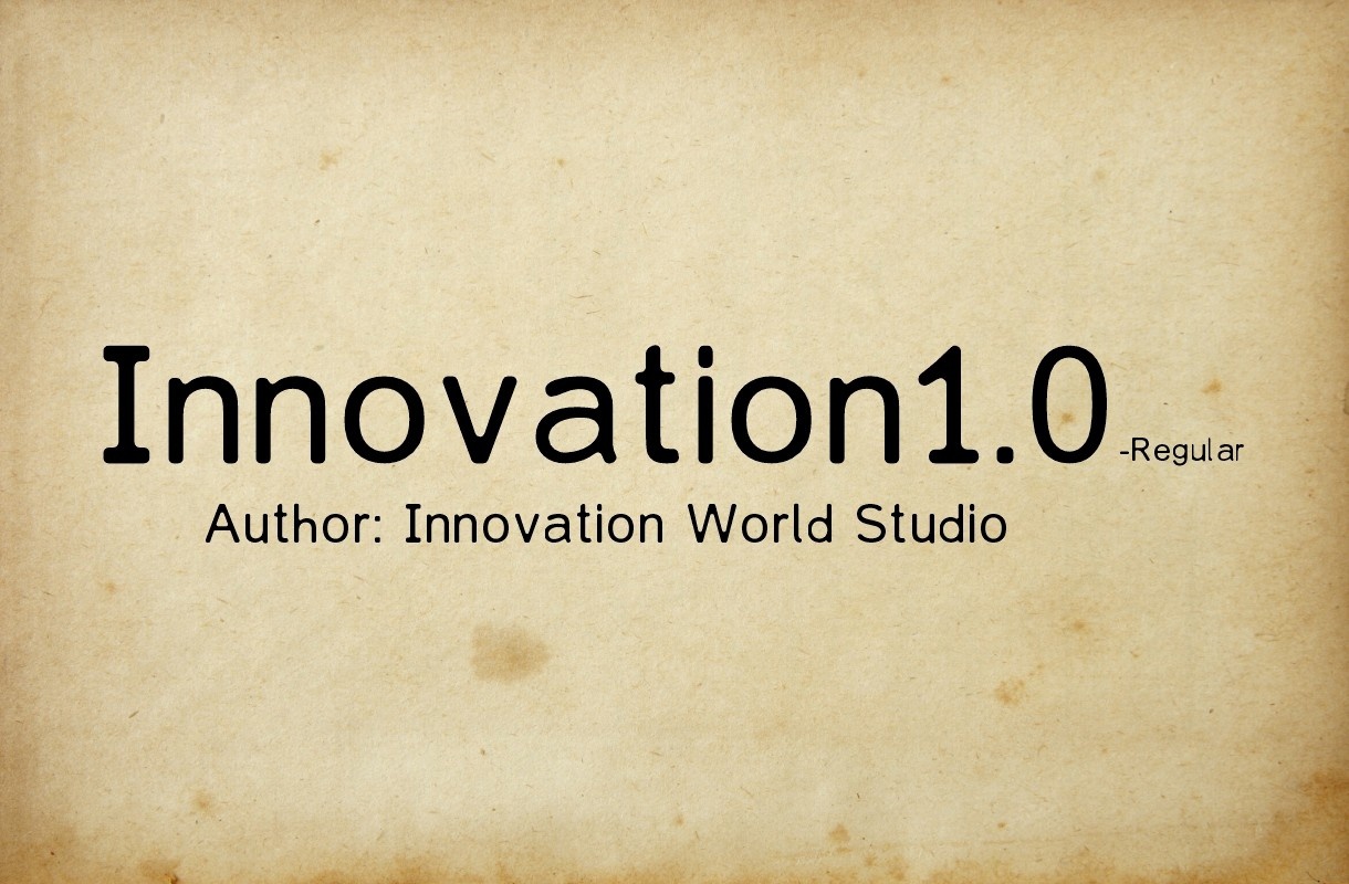 Schriftart Innovation1.0