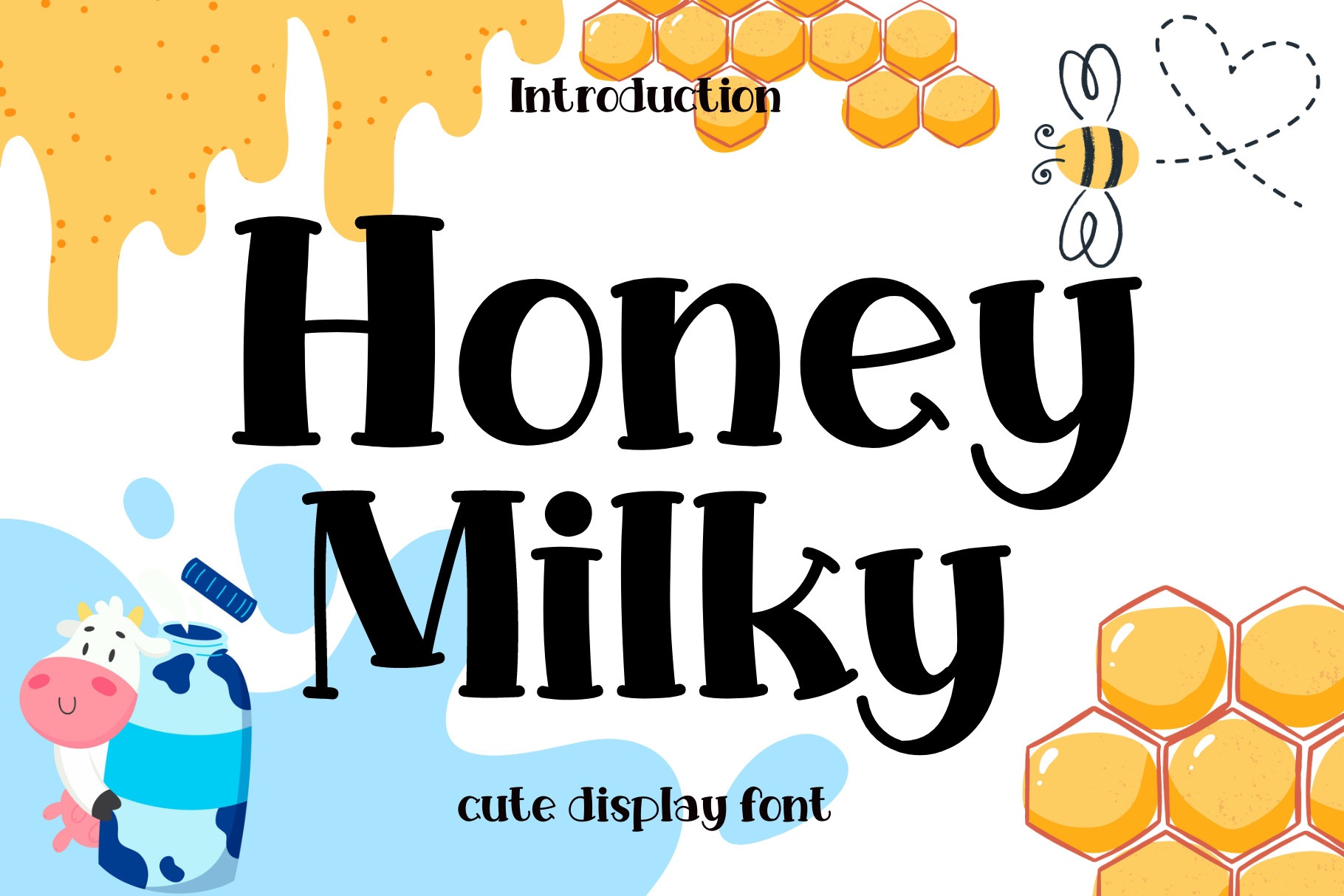 Schriftart Honey Milky
