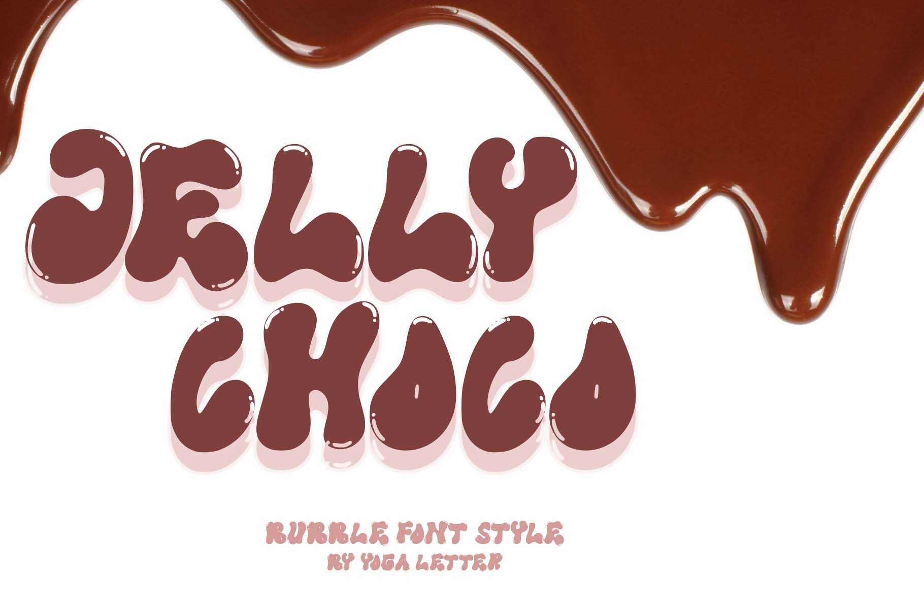 Schriftart Jelly Choco