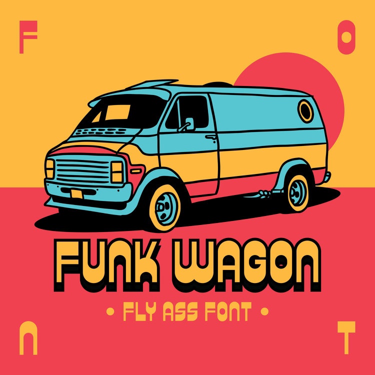 Schriftart KC Funk Wagon