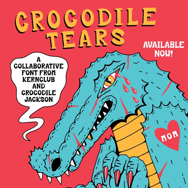 Schriftart KC Crocodile Tears