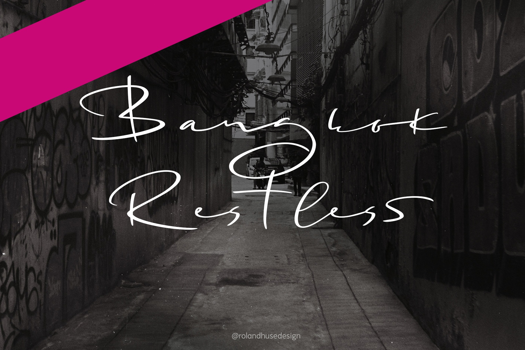 Schriftart Bangkok Restless