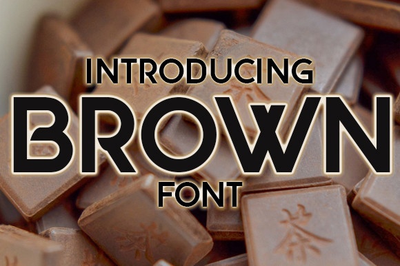 Schriftart Brown