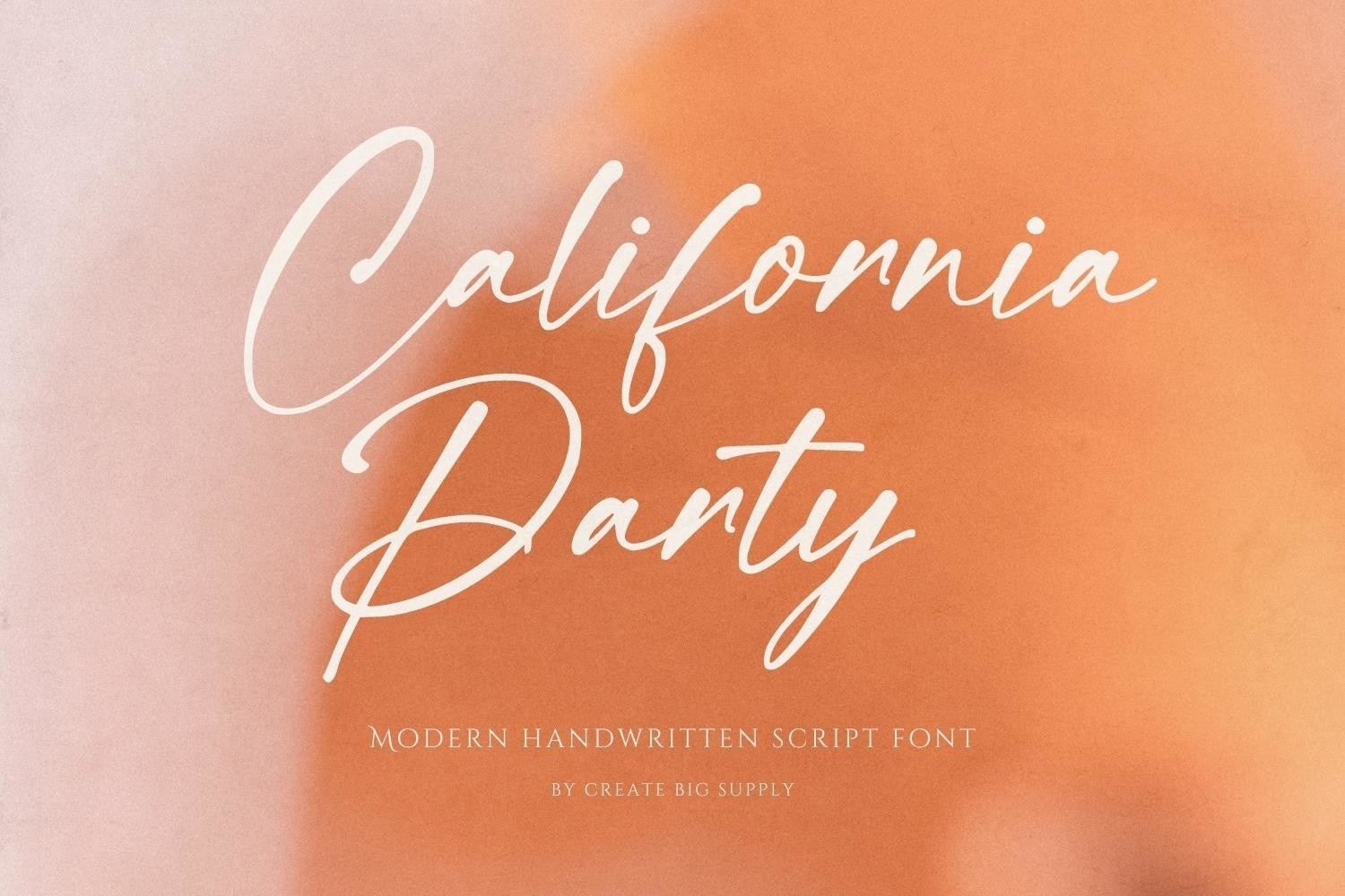 Schriftart California Party