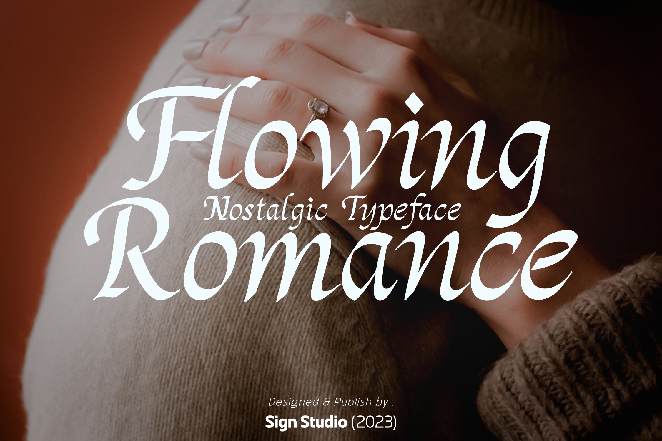 Schriftart Flowing Romance