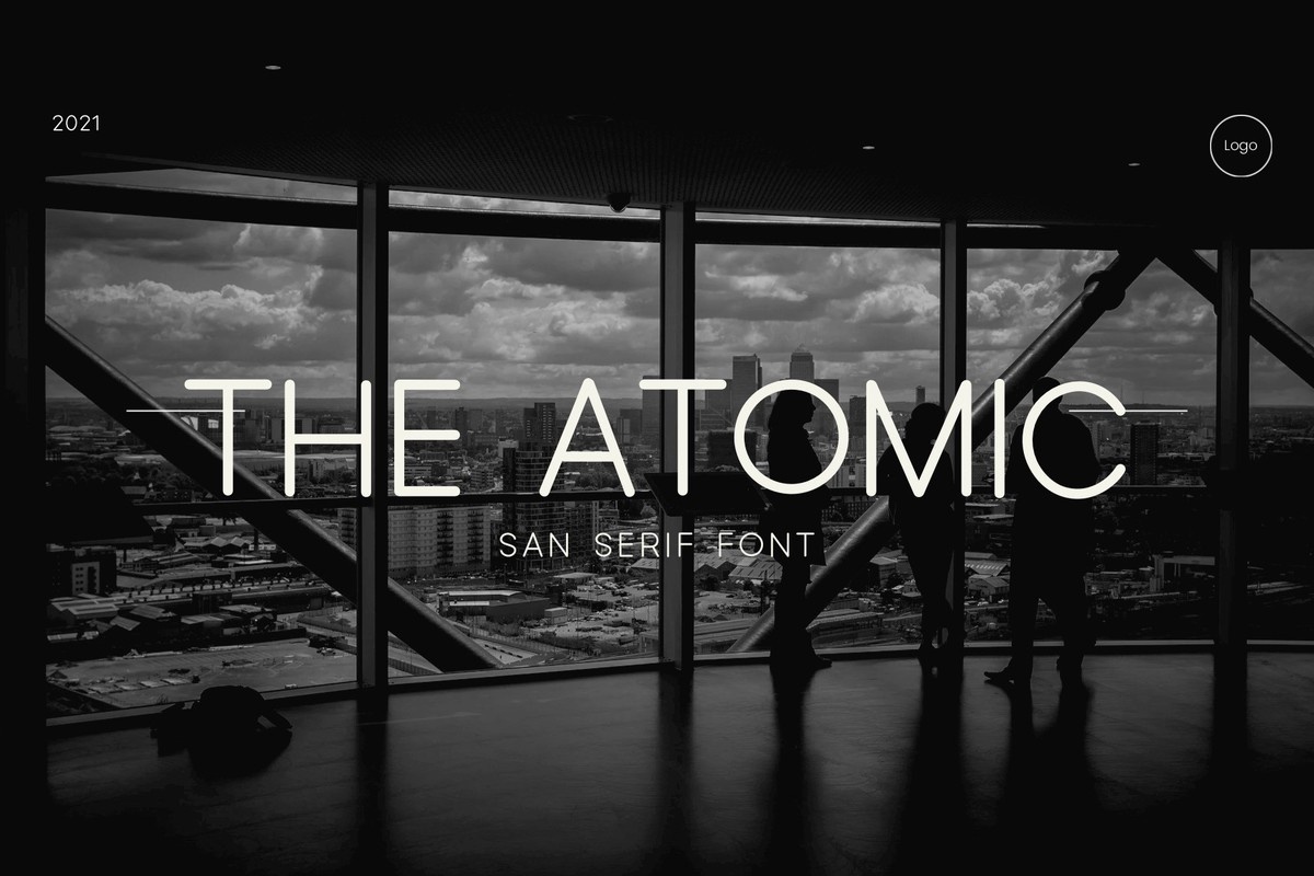 Schriftart The Atomic