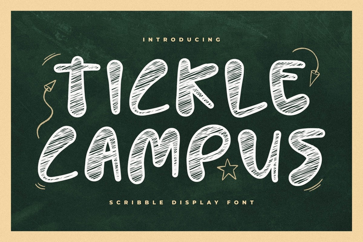 Schriftart Tickle Campus