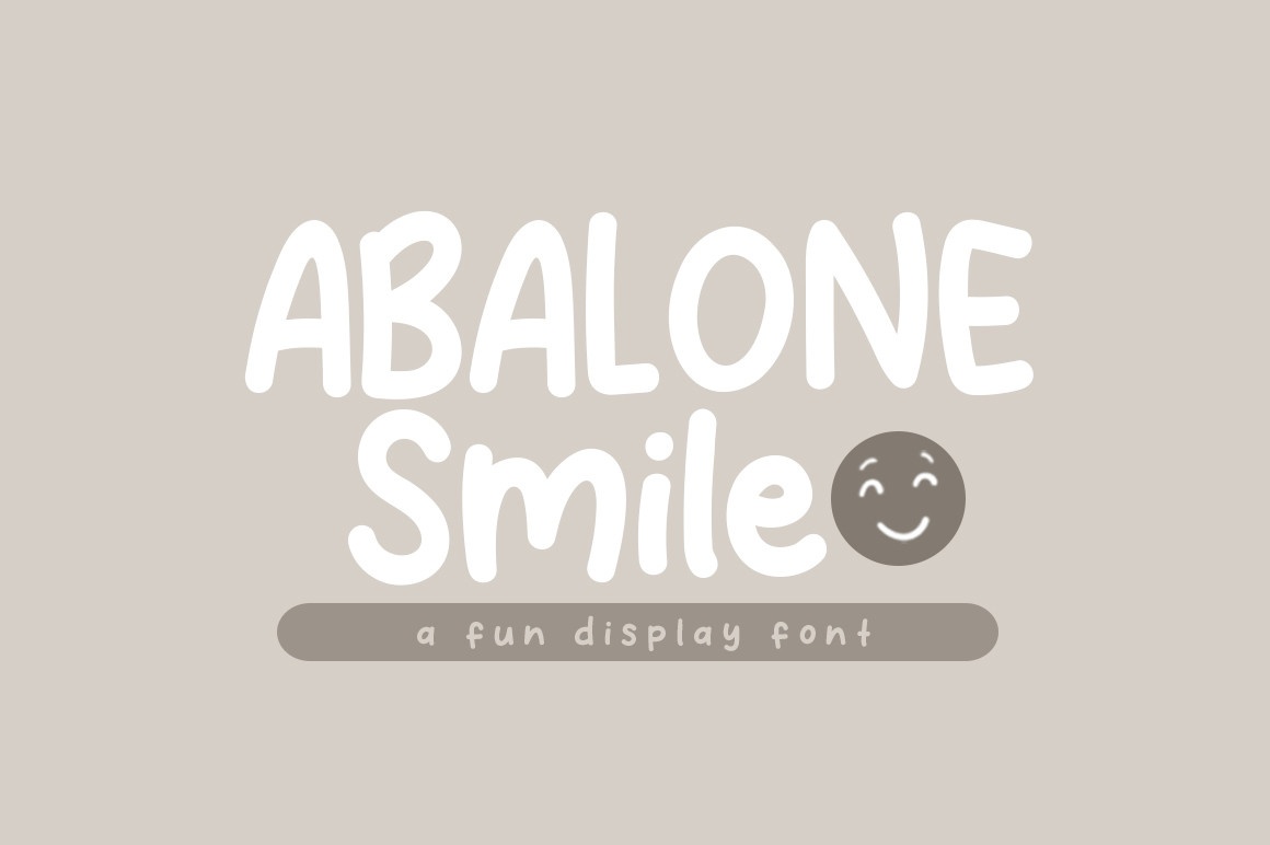 Schriftart Abalone Smile