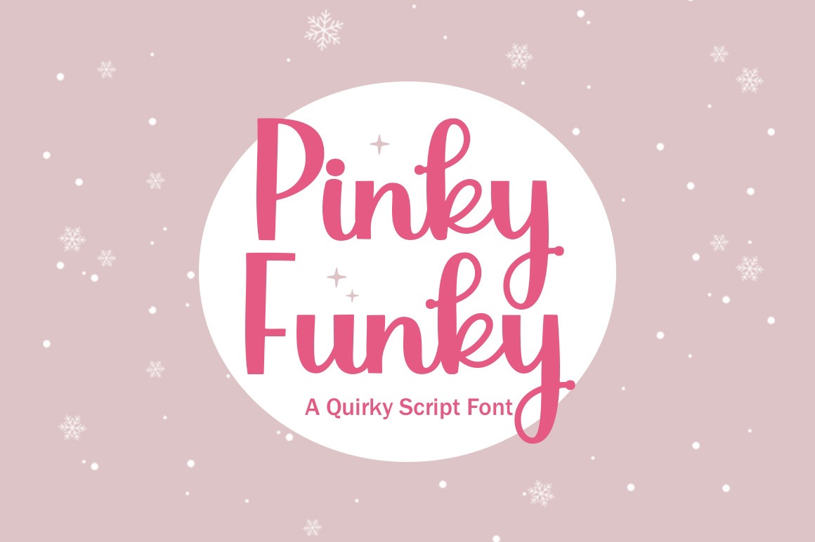 Schriftart Pinky Funky