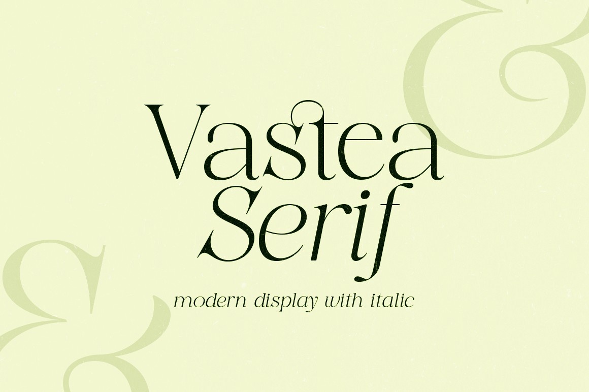 Schriftart Vastea Serif