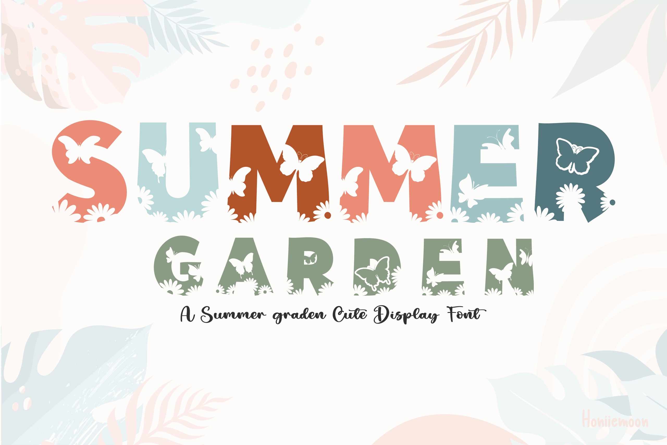 Schriftart Summer Garden