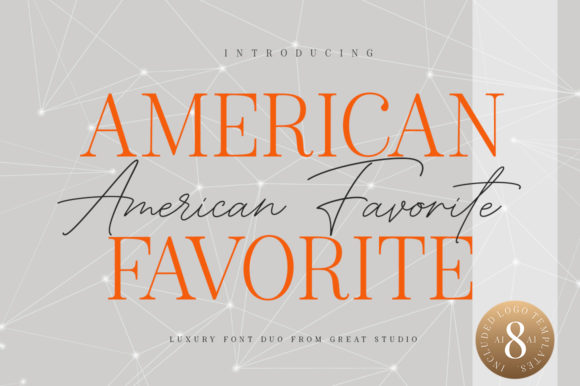 Schriftart American Favorite