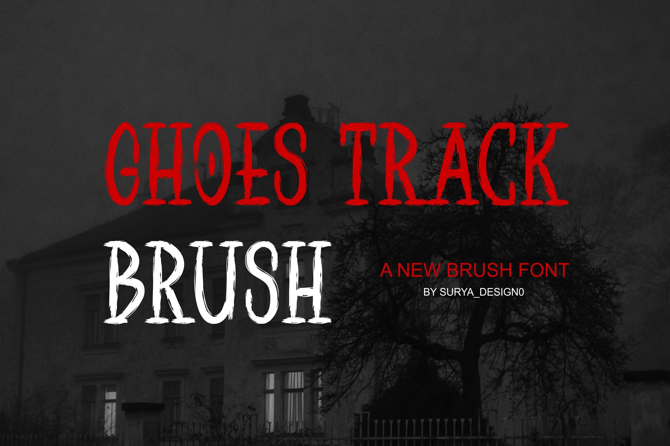 Schriftart Ghoes Track Brush