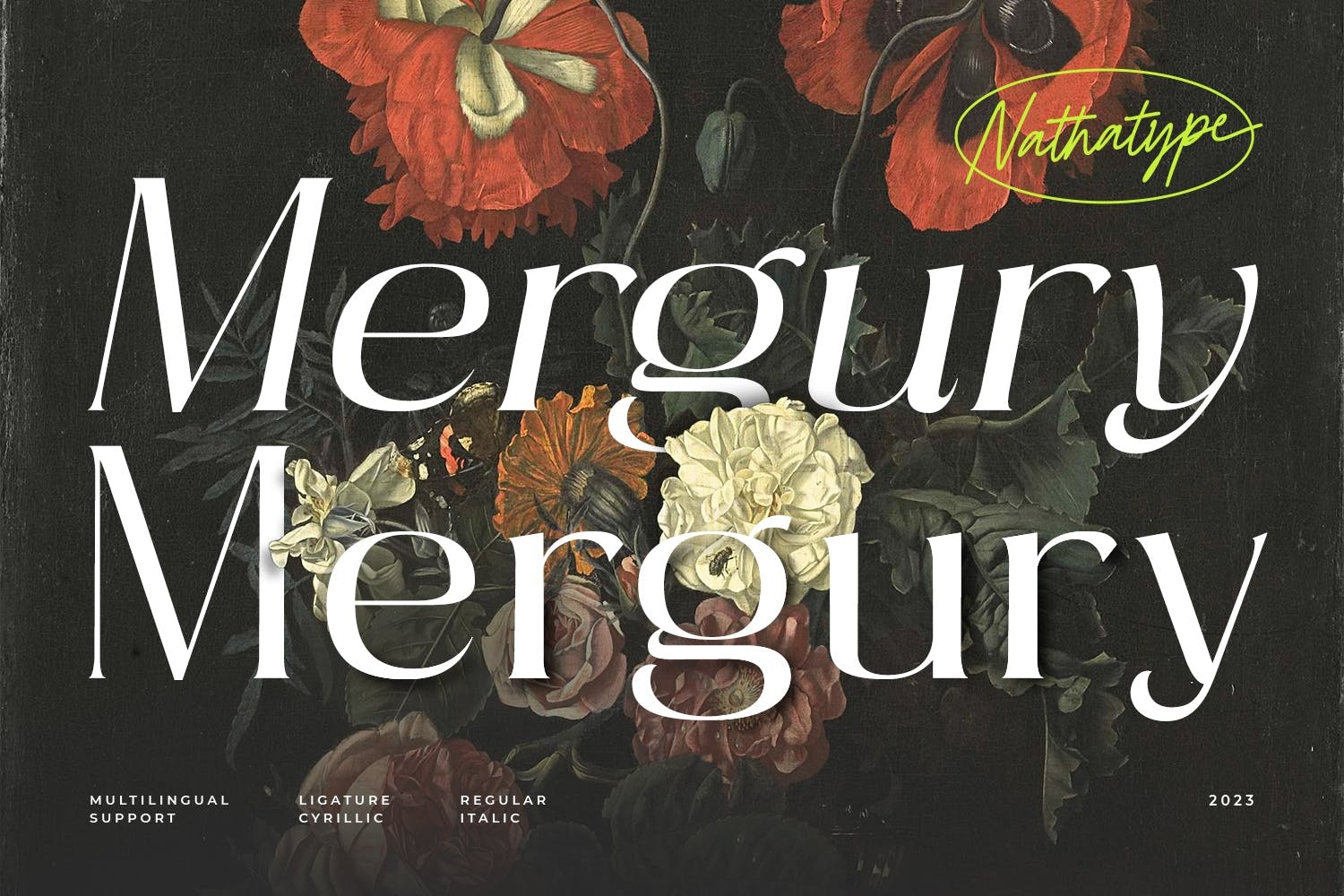 Schriftart Mergury