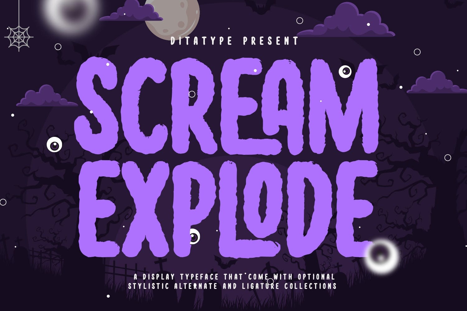 Schriftart Scream Explode