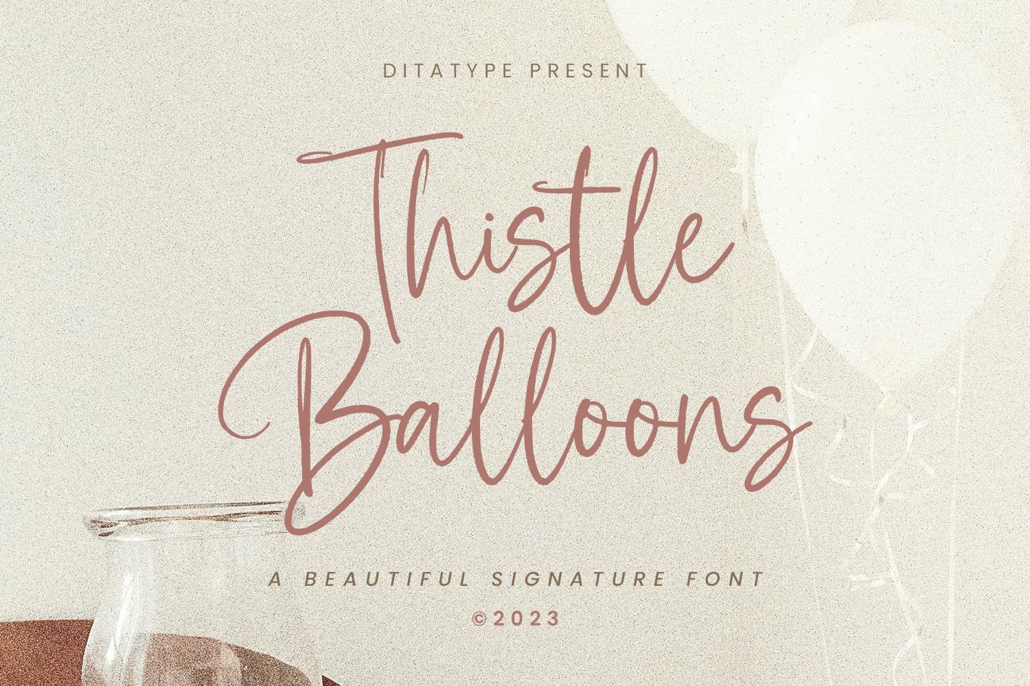 Schriftart Thistle Balloons