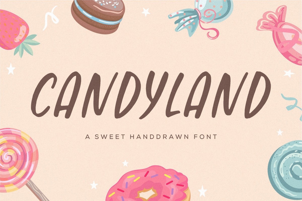 Schriftart Candyland