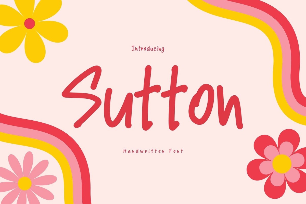 Schriftart Sutton