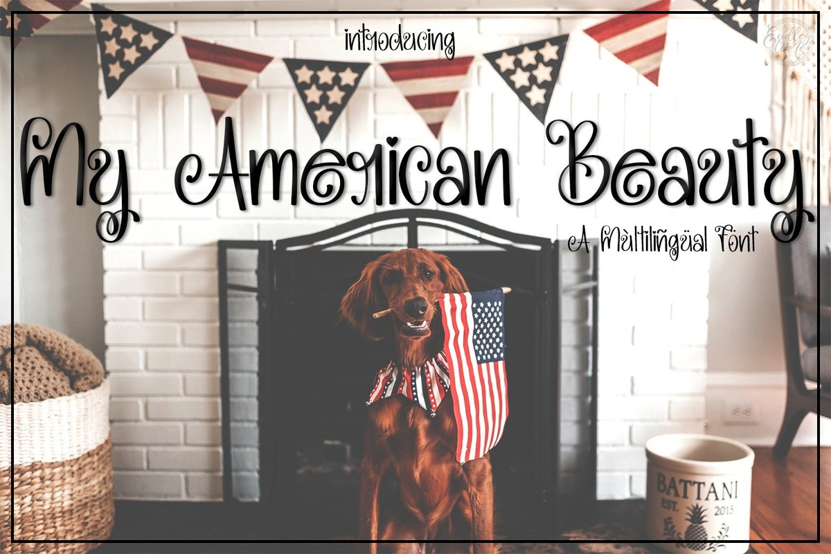 Schriftart My American Beauty