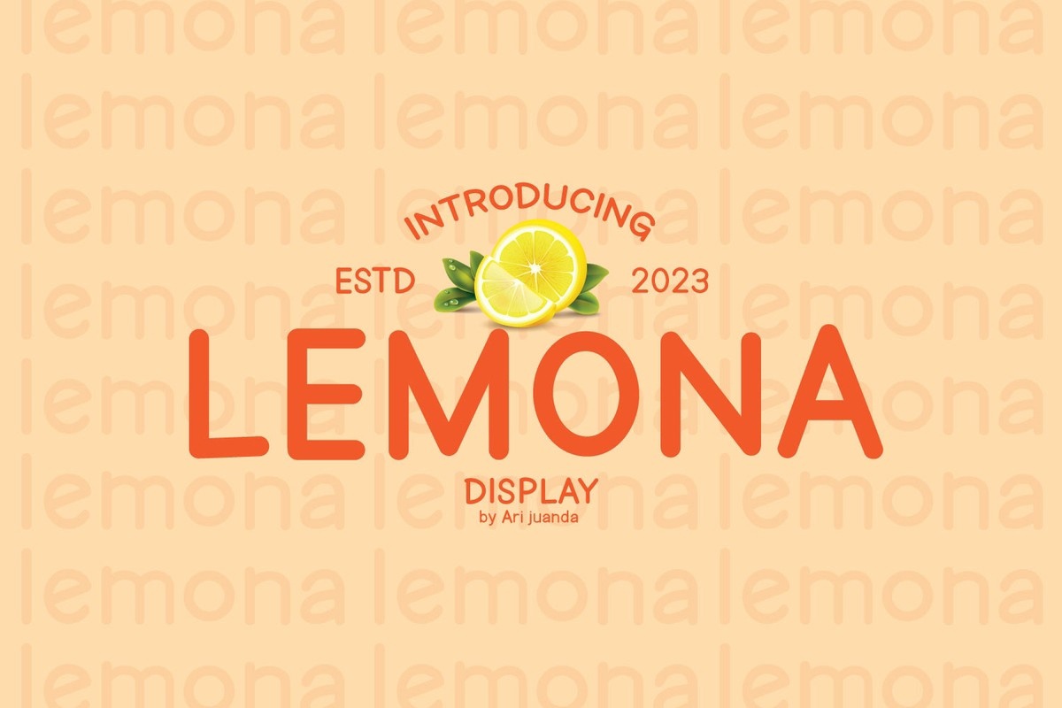 Schriftart Lemona