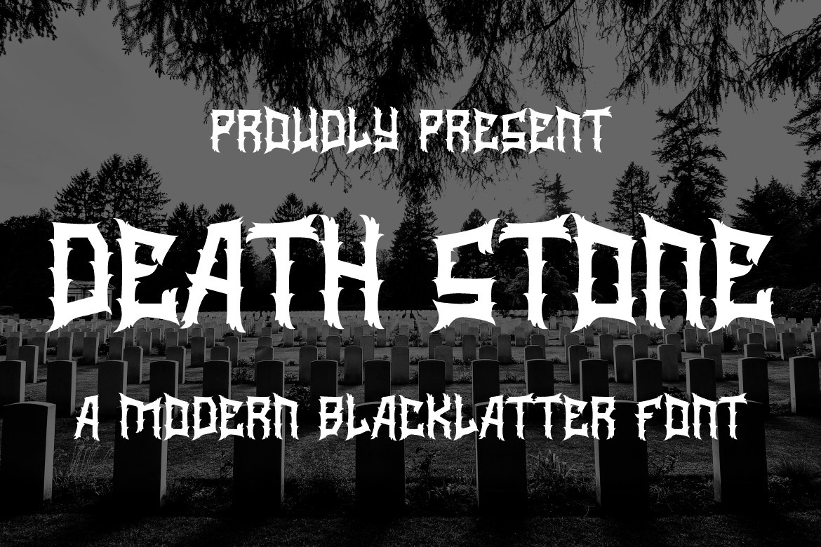 Schriftart Death Stone