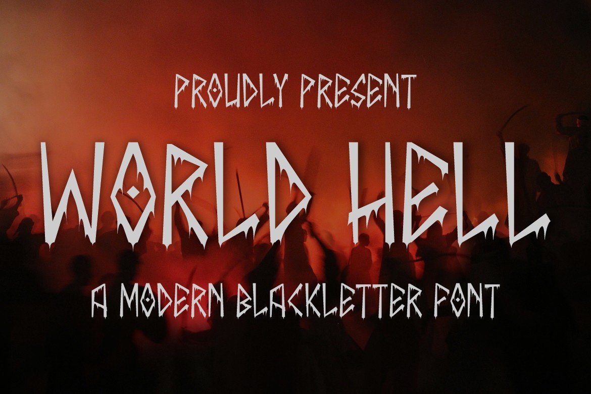 Schriftart World Hell