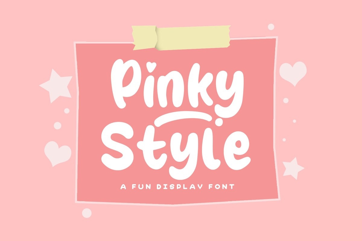 Schriftart Pinky Style