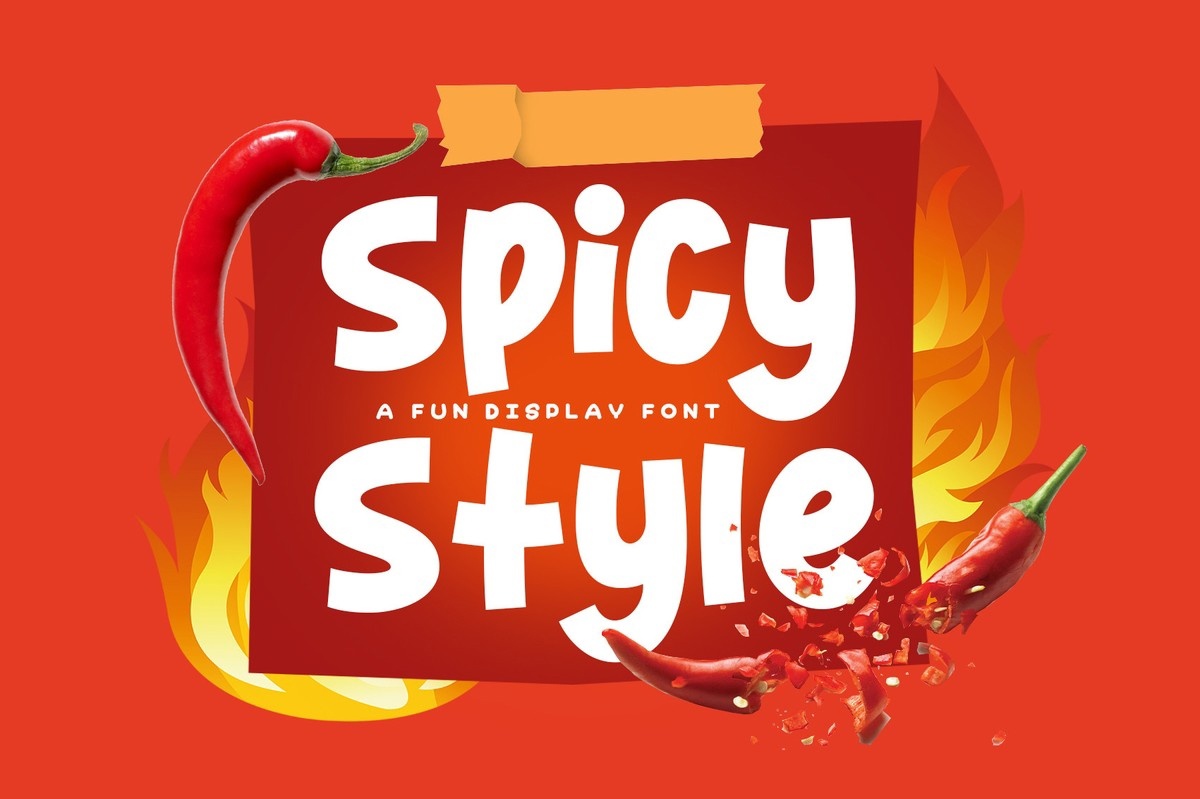 Schriftart Spicy Style