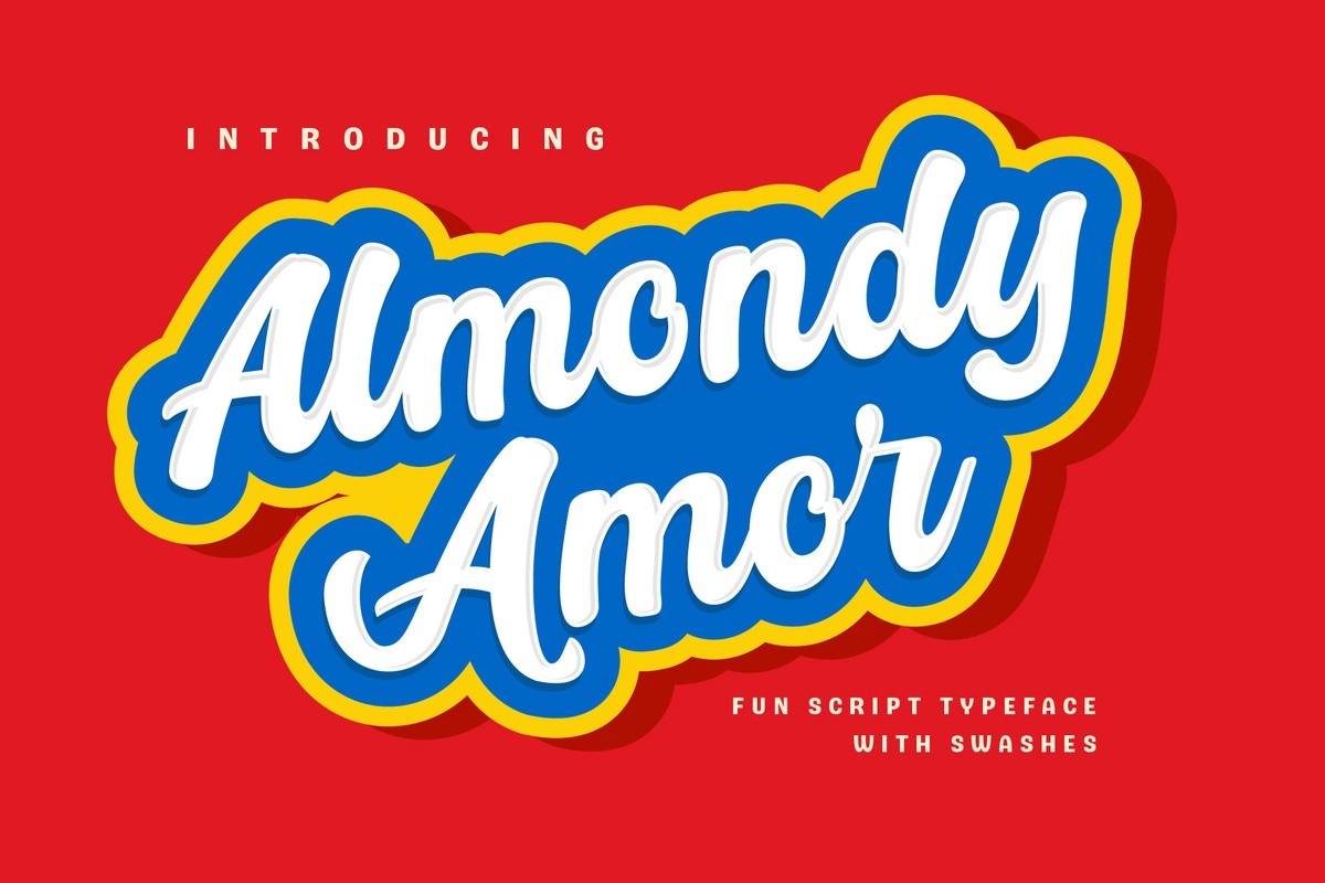 Schriftart Almondy
