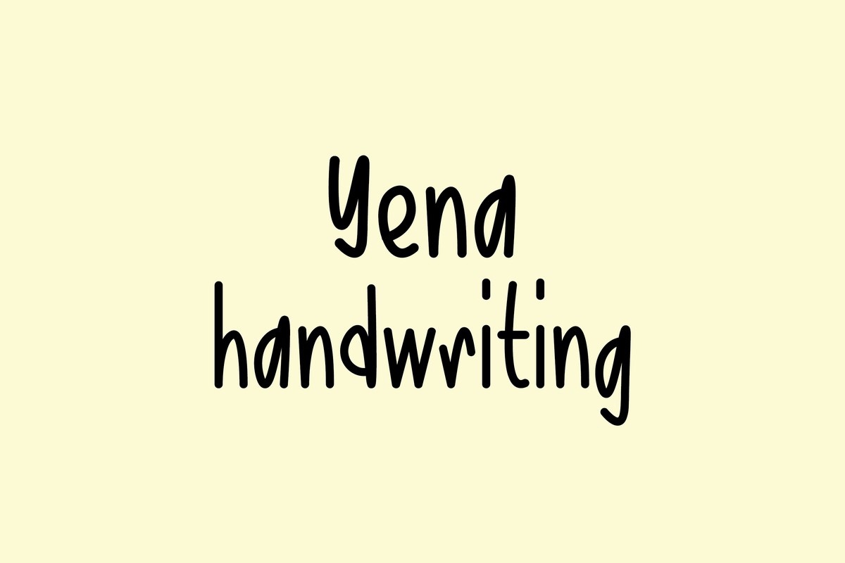 Schriftart Yena