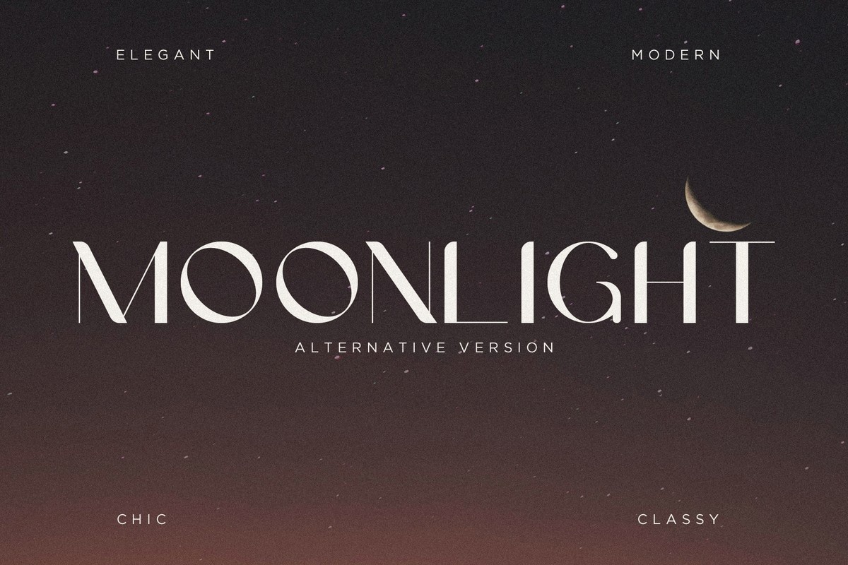 Schriftart Moonlight Alternative