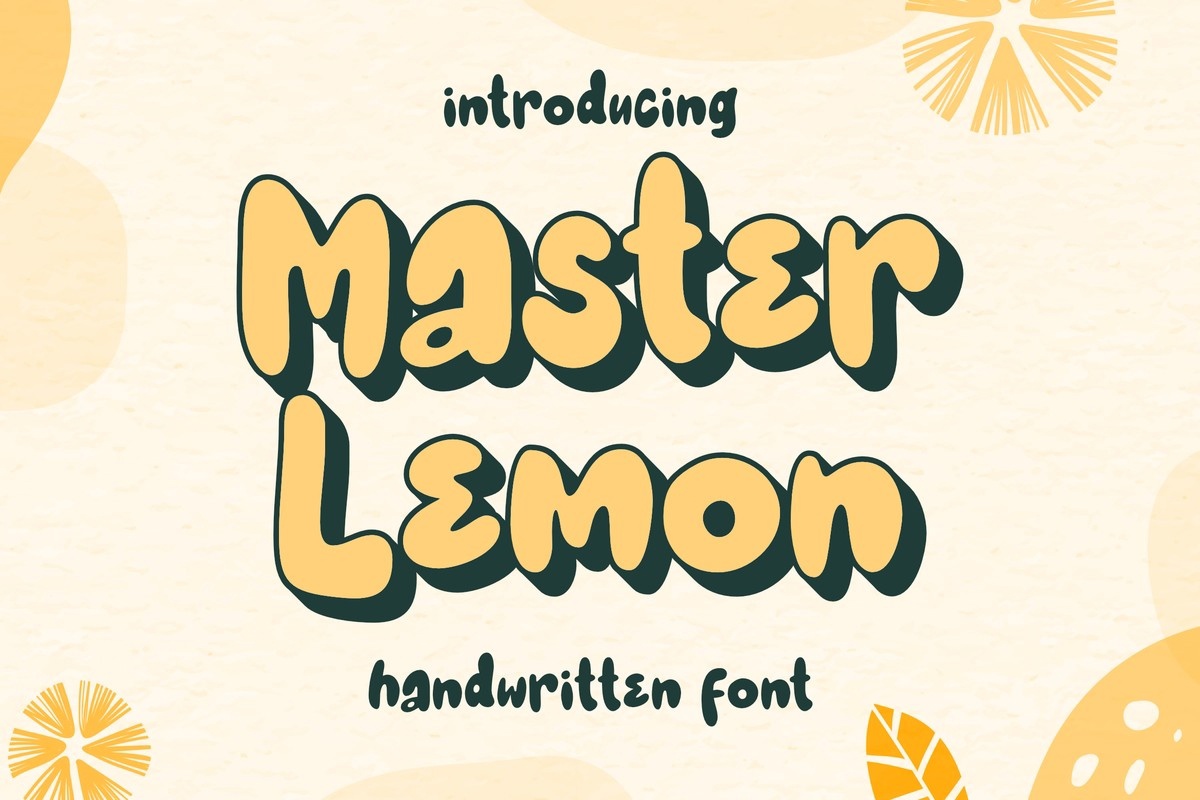 Schriftart Master Lemon