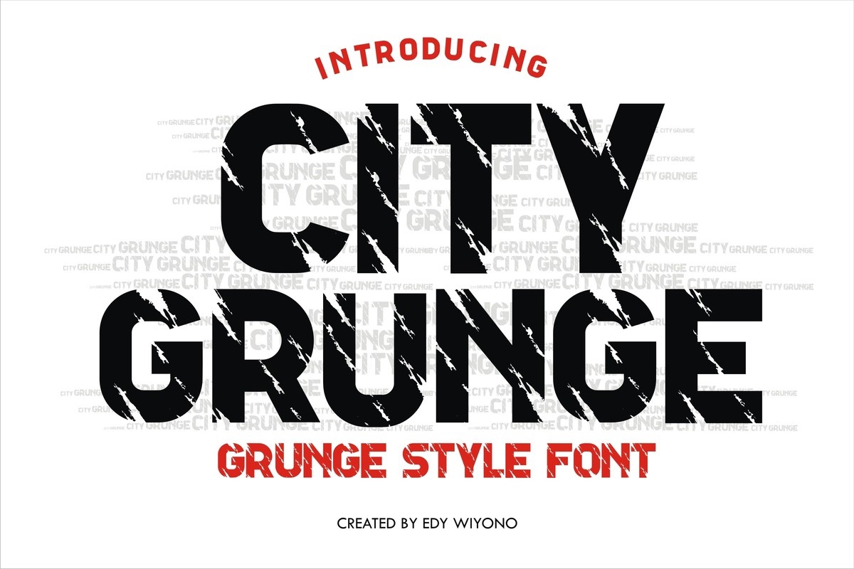 Schriftart City Grunge