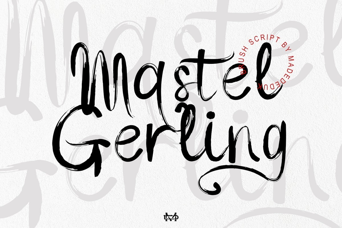 Schriftart Mastel Gerling