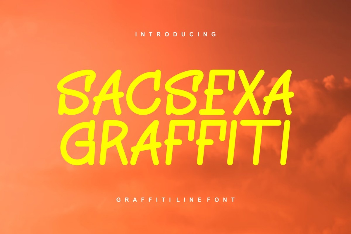 Schriftart Sacsexa Graffiti