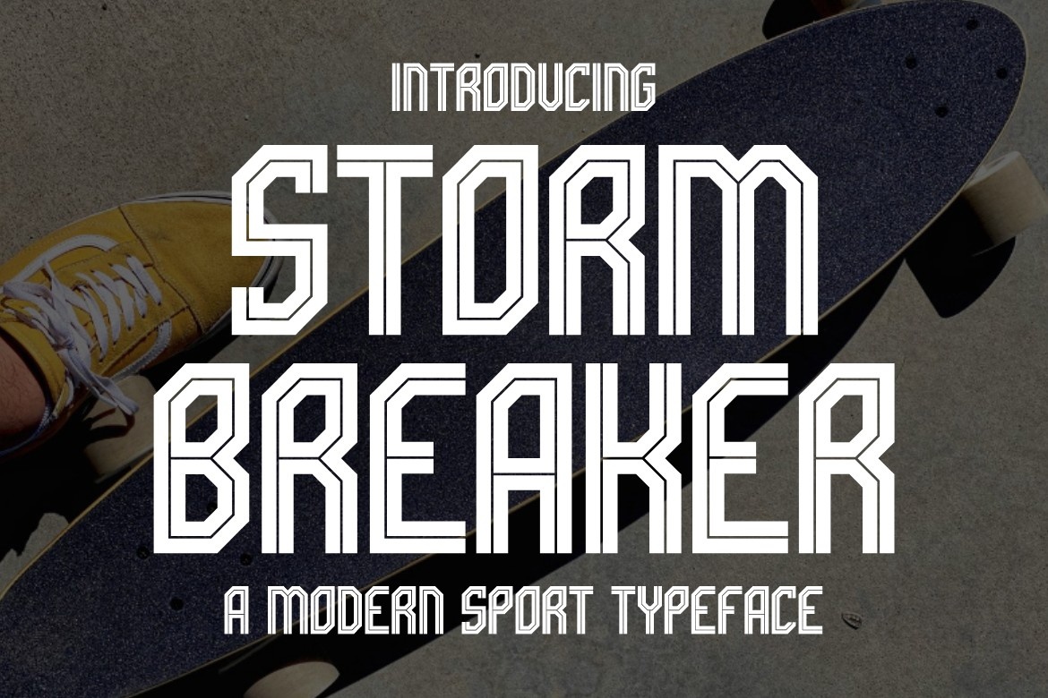 Schriftart Storm Breaker