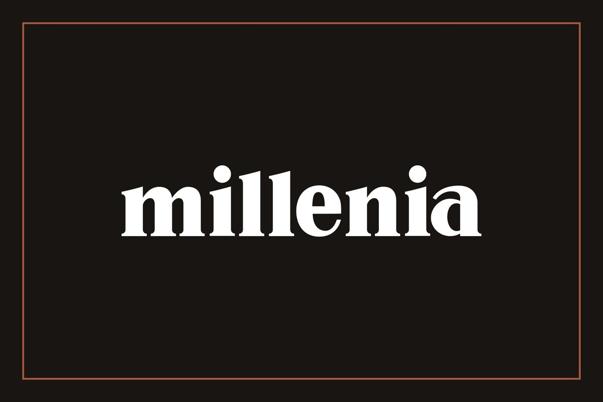 Schriftart Millenia