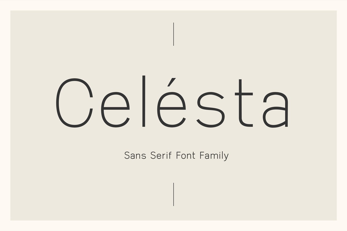 Schriftart Celesta