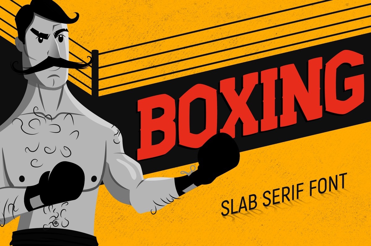 Schriftart Boxing