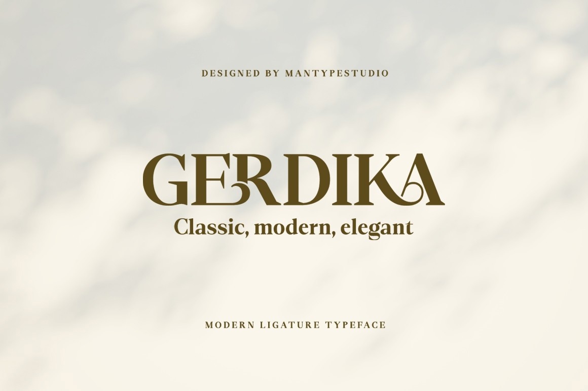 Schriftart Gerdika