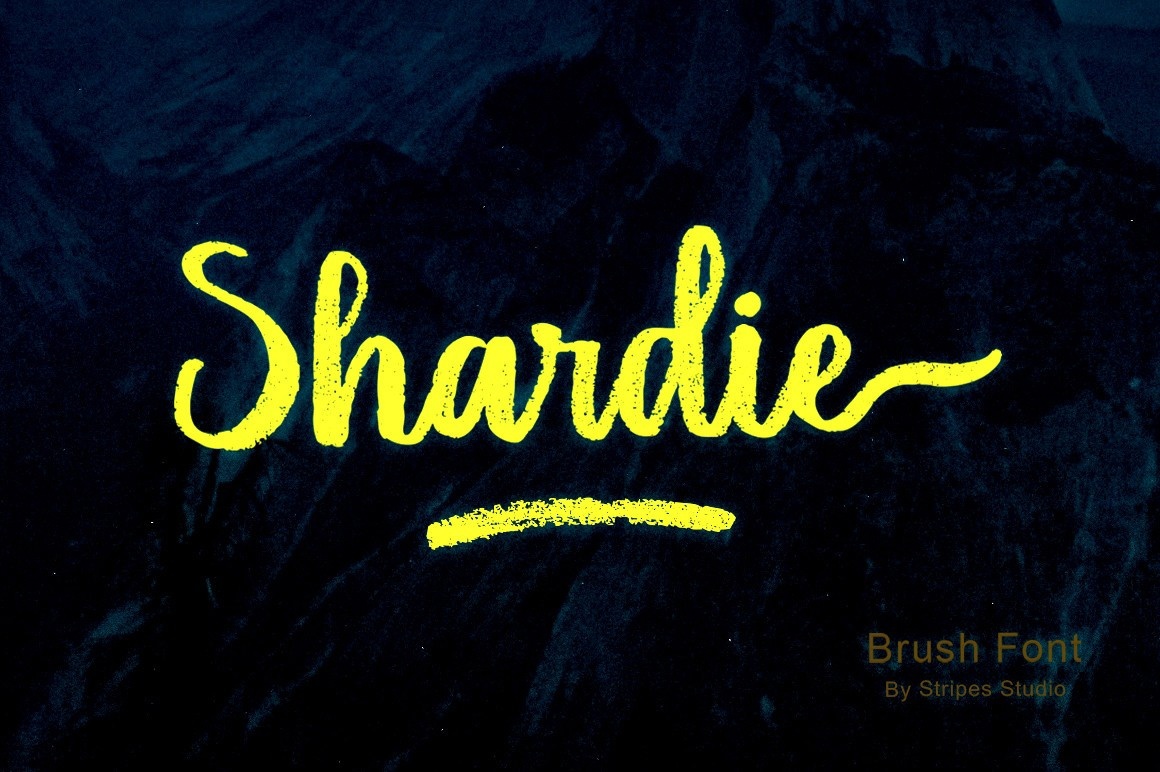 Schriftart Shardie