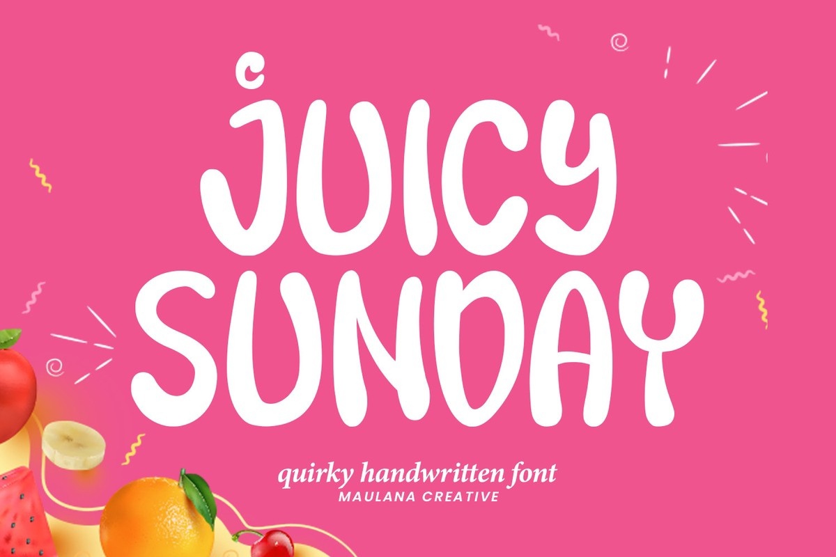 Schriftart Juicy Sunday
