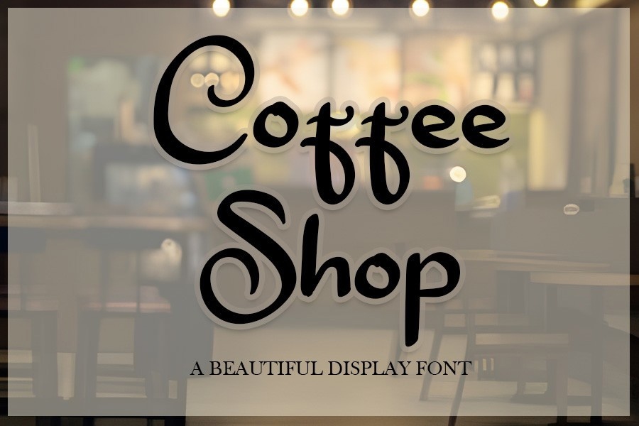 Schriftart Coffee Shop