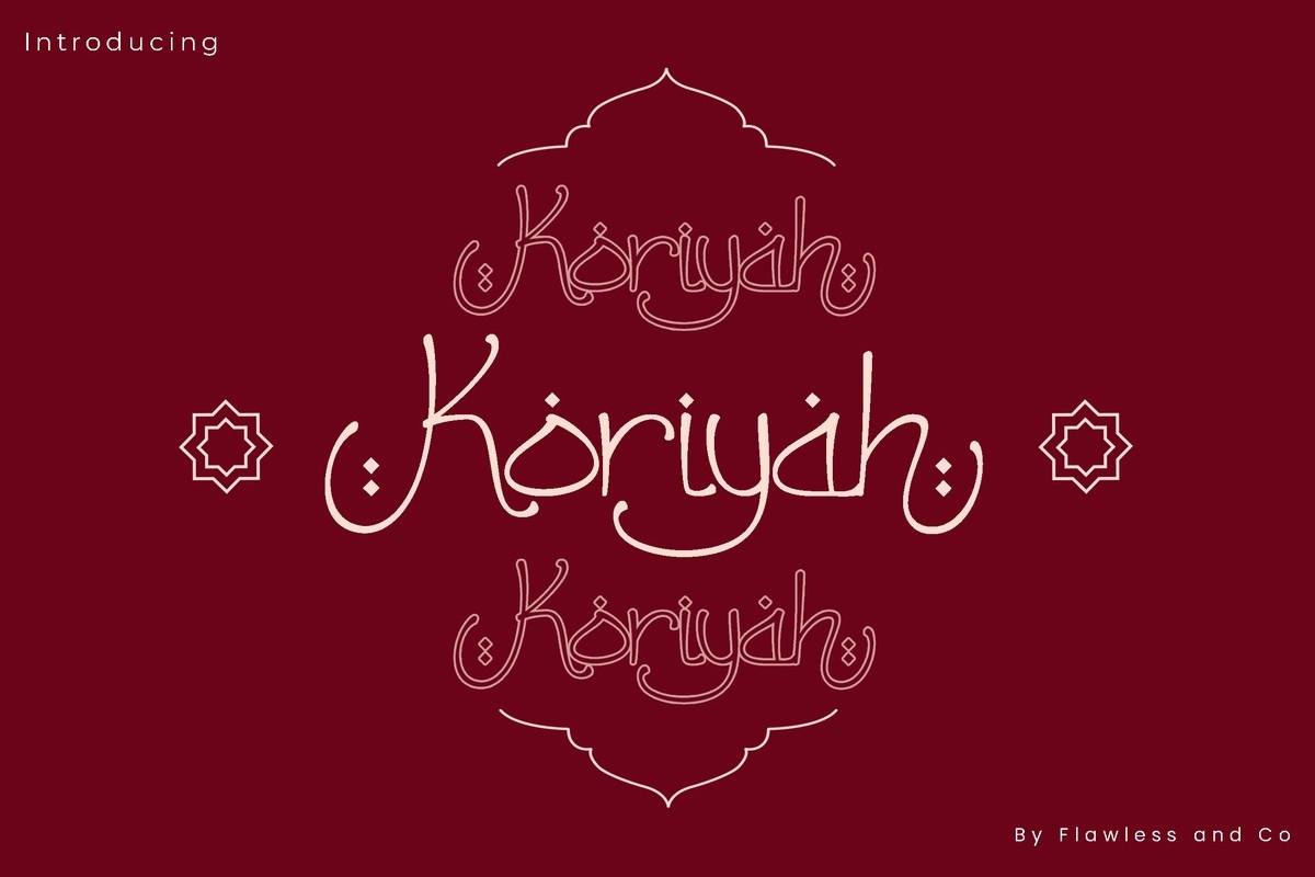 Schriftart Koriyah