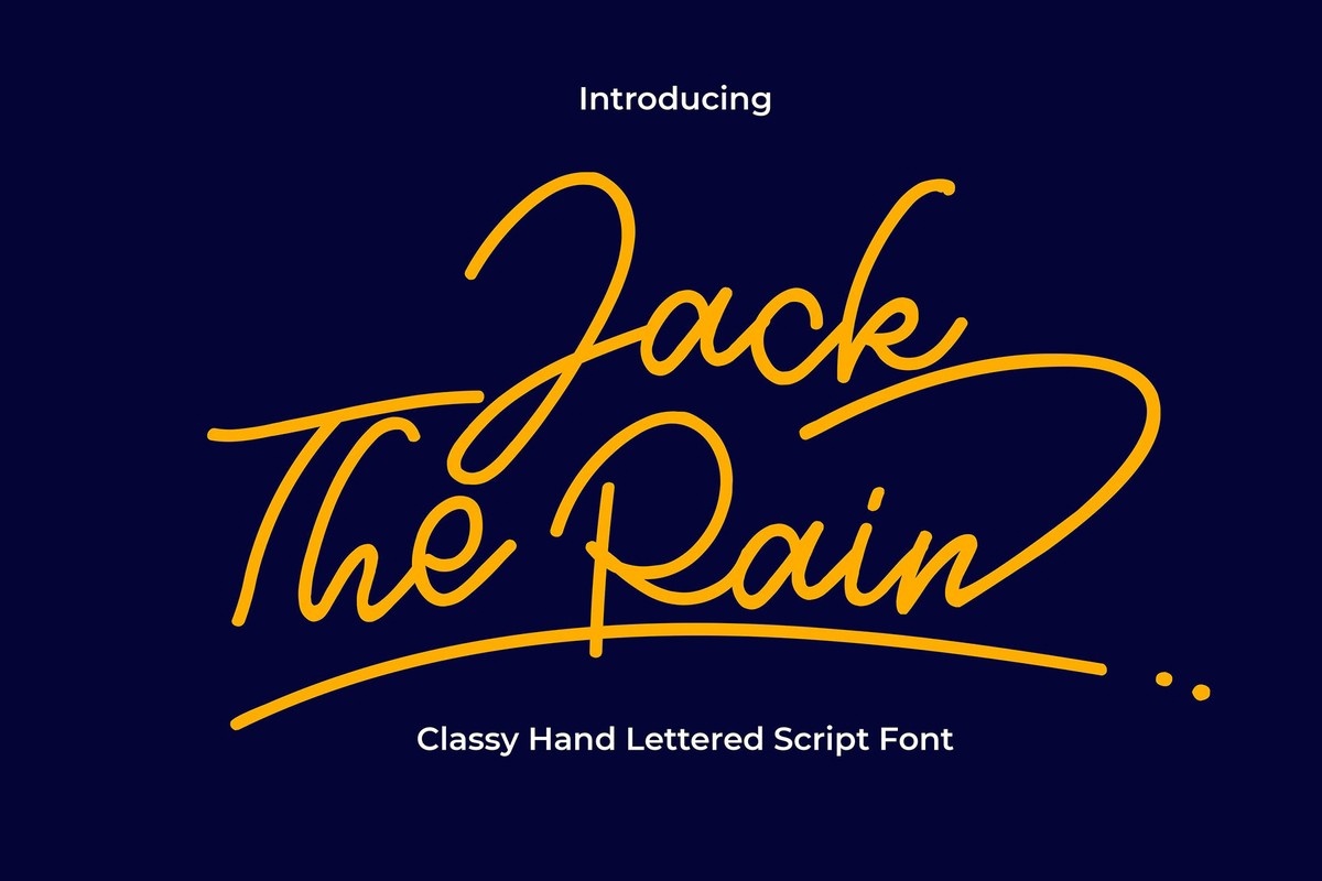 Schriftart Jack the Rain